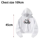 Maxbell Sweatshirt Moisture Wicking Long Sleeve Hoodie for Travel Teen Girls Walking S White