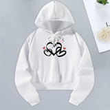 Maxbell Sweatshirt Moisture Wicking Long Sleeve Hoodie for Travel Teen Girls Walking XL White