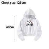 Maxbell Sweatshirt Moisture Wicking Long Sleeve Hoodie for Travel Teen Girls Walking XL White