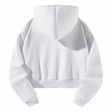 Maxbell Sweatshirt Moisture Wicking Long Sleeve Hoodie for Travel Teen Girls Walking XXL White