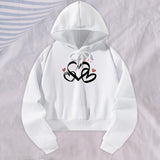 Maxbell Sweatshirt Moisture Wicking Long Sleeve Hoodie for Travel Teen Girls Walking XXL White