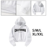 Maxbell Women's Hoodie Sweatshirt White Letter Gift Tops for Hiking Office Commuting S White