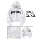 Maxbell Women's Hoodie Sweatshirt White Letter Gift Tops for Hiking Office Commuting S White