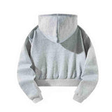 Maxbell Pullover Top Pink Letters Grey Athletic Cozy Spring Cloth Women Casual Hoodie S