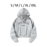 Maxbell Womens Hoodies Stylish Drawstring Pullover for Home Office Shopping Vacation S