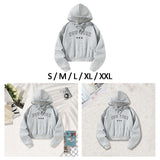 Maxbell Womens Hoodies Stylish Drawstring Pullover for Home Office Shopping Vacation S