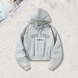 Maxbell Womens Hoodies Stylish Drawstring Pullover for Home Office Shopping Vacation S