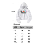 Maxbell Womens Hoodie Sweatshirt Letter Pattern Outfit Fashionable Drawstring Hoodie XXL