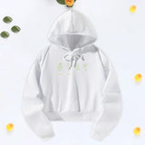 Maxbell Womens Crop Hoodie Fashion Spring Autumn Hooded Sweatshirt for Daily Workout XXL