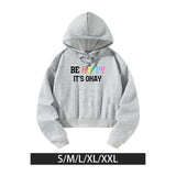 Maxbell Hooded Printed Sweatshirt Stylish Women Clothing for Shopping Camping Office S