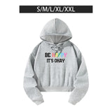 Maxbell Hooded Printed Sweatshirt Stylish Women Clothing for Shopping Camping Office S