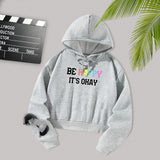 Maxbell Hooded Printed Sweatshirt Stylish Women Clothing for Shopping Camping Office S
