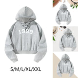 Maxbell Womens Hoodies Trendy Drawstring Hooded Pullover for Shopping Office Walking S