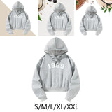 Maxbell Womens Hoodies Trendy Drawstring Hooded Pullover for Shopping Office Walking S