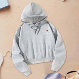 Maxbell Womens Hoodies Female Drawstring Pullover for Travel Athletic Workout Office L