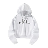 Maxbell Womens Crop Top Hoodie Sweatshirt Women's Clothing for Fishing Hiking Autumn XL White