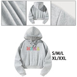 Maxbell Womens Hoodies Cute Female Drawstring Pullover for Commuting Vacation Office S