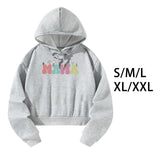 Maxbell Womens Hoodies Cute Female Drawstring Pullover for Commuting Vacation Office S