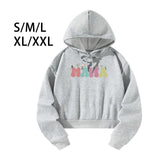 Maxbell Womens Hoodies Cute Female Drawstring Pullover for Commuting Vacation Office S