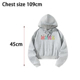 Maxbell Womens Hoodies Cute Female Drawstring Pullover for Commuting Vacation Office S