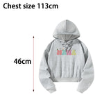 Maxbell Womens Hoodies Cute Female Drawstring Pullover for Commuting Vacation Office M