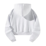 Maxbell Sweatshirt Activewear White Womens Drawstring Hoodie for Women Female Indoor S White