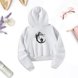 Maxbell Sweatshirt Activewear White Womens Drawstring Hoodie for Women Female Indoor M White