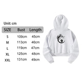 Maxbell Sweatshirt Activewear White Womens Drawstring Hoodie for Women Female Indoor XL White