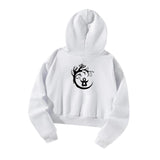 Maxbell Sweatshirt Activewear White Womens Drawstring Hoodie for Women Female Indoor XL White