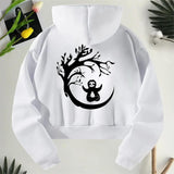 Maxbell Sweatshirt Activewear White Womens Drawstring Hoodie for Women Female Indoor XXL White