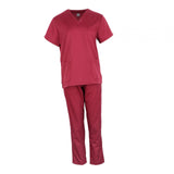 Maxbell Nursing Scrubs Nurses Day Gift Working Uniform Scrub Set for Massaging Nurse S Red