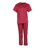 Maxbell Nursing Scrubs Nurses Day Gift Working Uniform Scrub Set for Massaging Nurse L Red