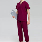 Maxbell Nursing Scrubs Nurses Day Gift Working Uniform Scrub Set for Massaging Nurse XXL Red