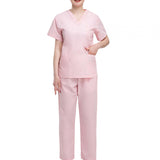 Maxbell Nursing Scrubs Nurses Day Gift Working Uniform Scrub Set for Massaging Nurse S Pink