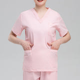 Maxbell Nursing Scrubs Nurses Day Gift Working Uniform Scrub Set for Massaging Nurse S Pink