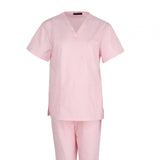 Maxbell Nursing Scrubs Nurses Day Gift Working Uniform Scrub Set for Massaging Nurse L Pink
