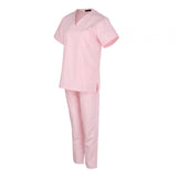 Maxbell Nursing Scrubs Nurses Day Gift Working Uniform Scrub Set for Massaging Nurse L Pink