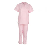 Maxbell Nursing Scrubs Nurses Day Gift Working Uniform Scrub Set for Massaging Nurse L Pink