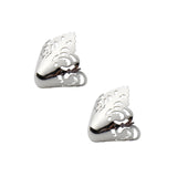 Maxbell 5x2 Pieces Metal Shoes Pointed Protector Supplies Elegant Women Shoes Tips Cap Silver