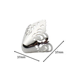 Maxbell 5x2 Pieces Metal Shoes Pointed Protector Supplies Elegant Women Shoes Tips Cap Silver