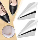 Maxbell 6x2 Pieces Shoes Pointed Protector Steel for Boots High Heels Shoes Protection Silver