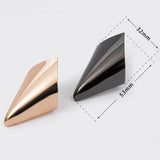 Maxbell 2x2 Pieces Shoes Pointed Protector Steel for Boots High Heels Shoes Protection Black