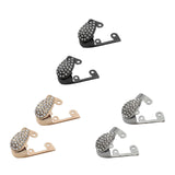 Maxbell 2x Shoes Pointed Protector Women Decoration for Shoes Protection Accessories Gold