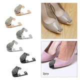 Maxbell 2x Shoes Pointed Protector Women Decoration for Shoes Protection Accessories Gold