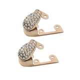 Maxbell 2x Shoes Pointed Protector Women Decoration for Shoes Protection Accessories Gold