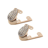 Maxbell 2x Shoes Pointed Protector Women Decoration for Shoes Protection Accessories Gold