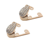 Maxbell 2x Shoes Pointed Protector Women Decoration for Shoes Protection Accessories Gold