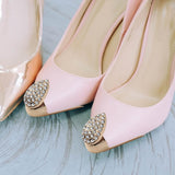 Maxbell 2x Shoes Pointed Protector Women Decoration for Shoes Protection Accessories Gold