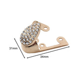 Maxbell 2x Shoes Pointed Protector Women Decoration for Shoes Protection Accessories Gold