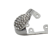Maxbell 2x Shoes Pointed Protector Women Decoration for Shoes Protection Accessories Silver